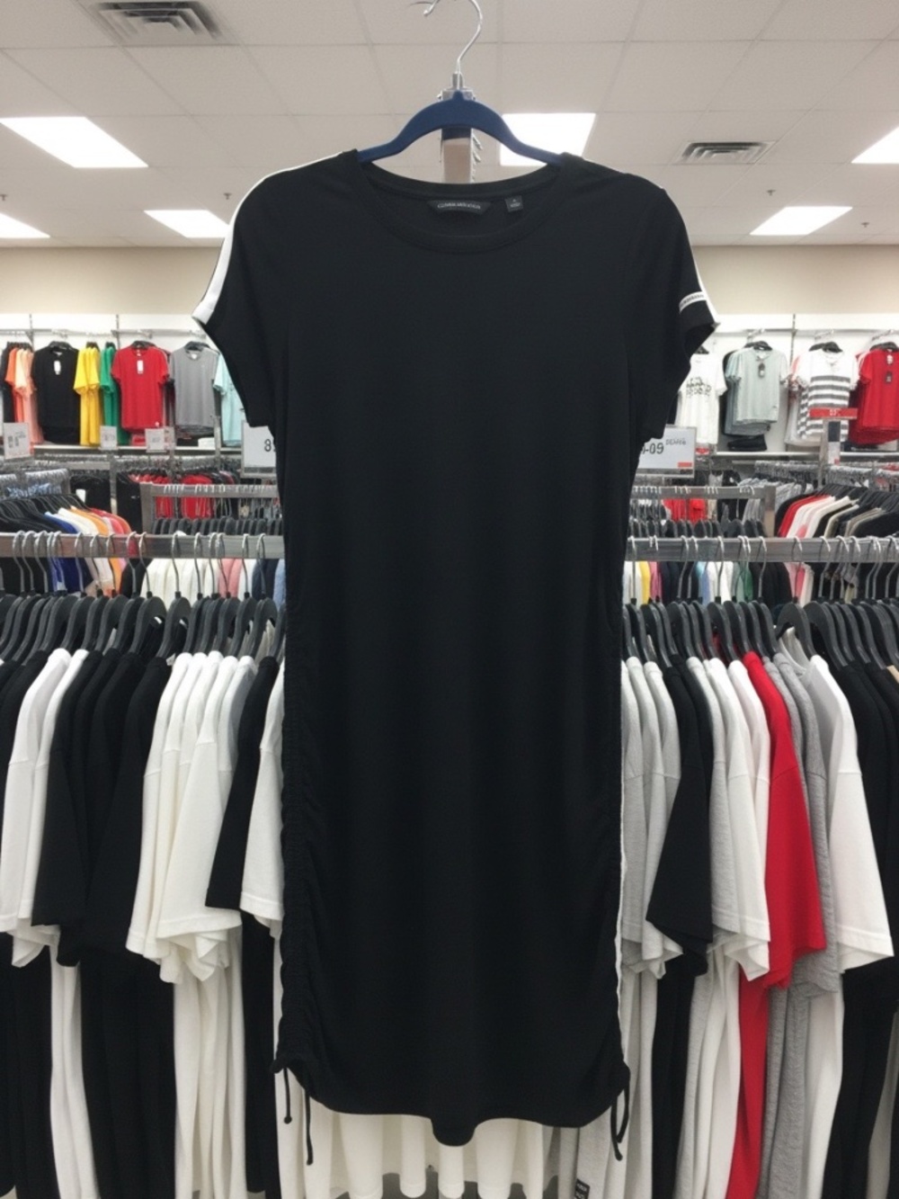 Calvin Klein Black T-Shirt Dress Size Large
